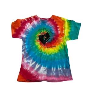 Hanes Kids Comfort Soft Multi Color Tie Dye T-Shirt Size Youth Medium Christian